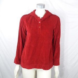 J. Jill Hoodie  Corduroy Top